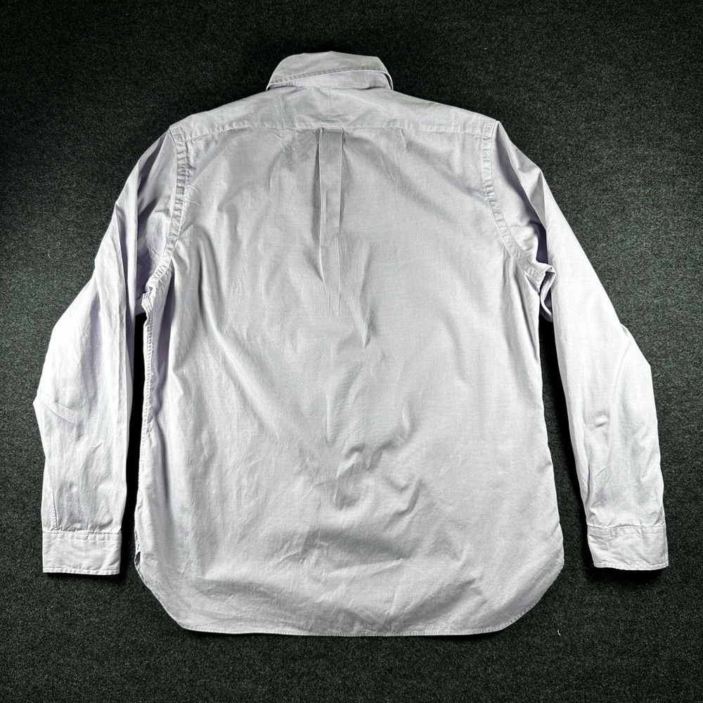 Polo Ralph Lauren Oxford Button Down 17 36/37 Purple Long Sleeve Flesh Pony - Picture 3 of 7